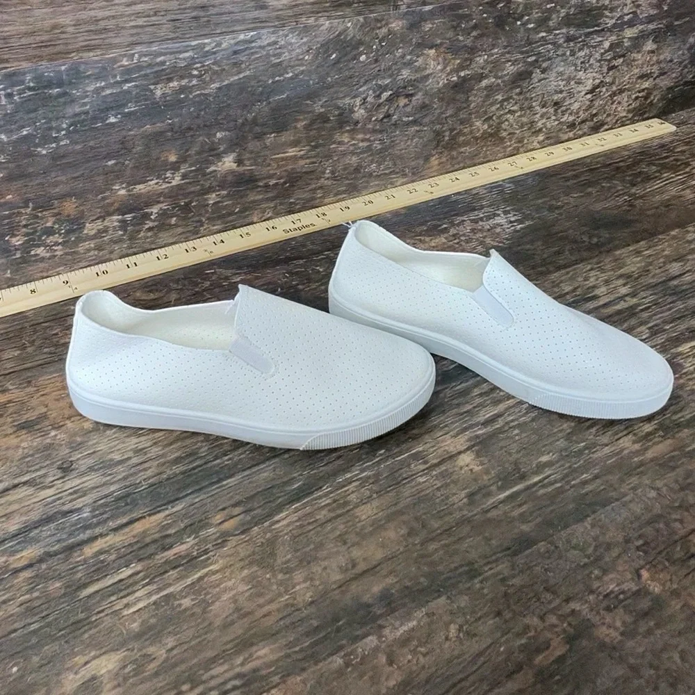 White Slip-On Men's Shoes